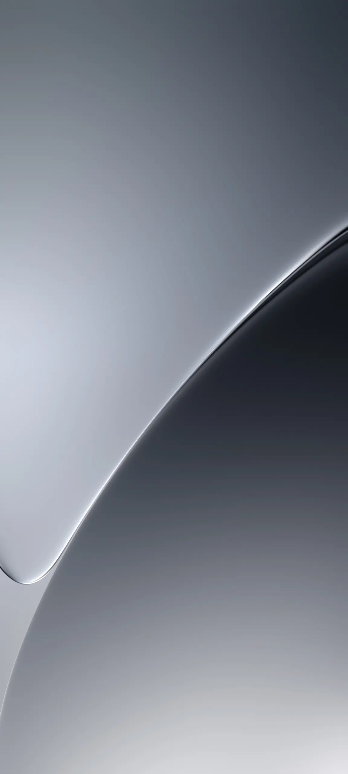 Silver Gradient Curve - abstract Wallpaper