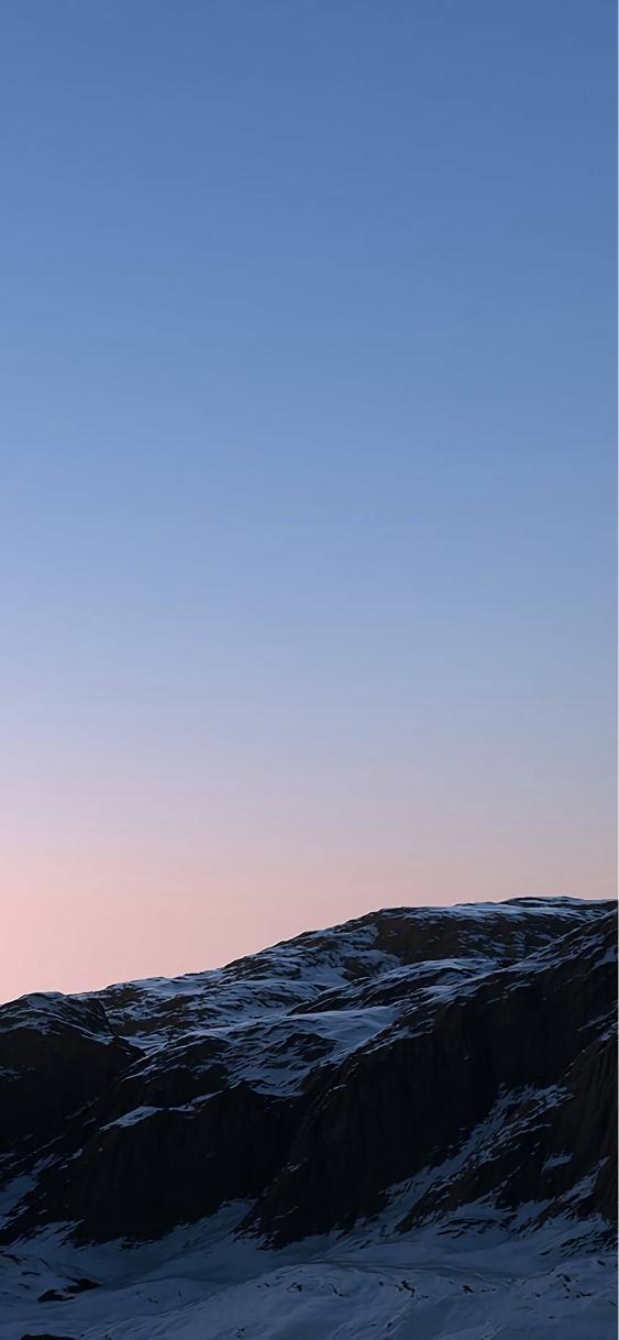 Snowy Mountain Sunrise