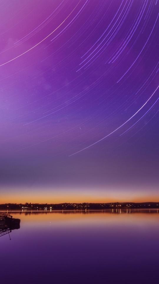 Star Trails Over Water - Related 4K Wallpapers wallpaper