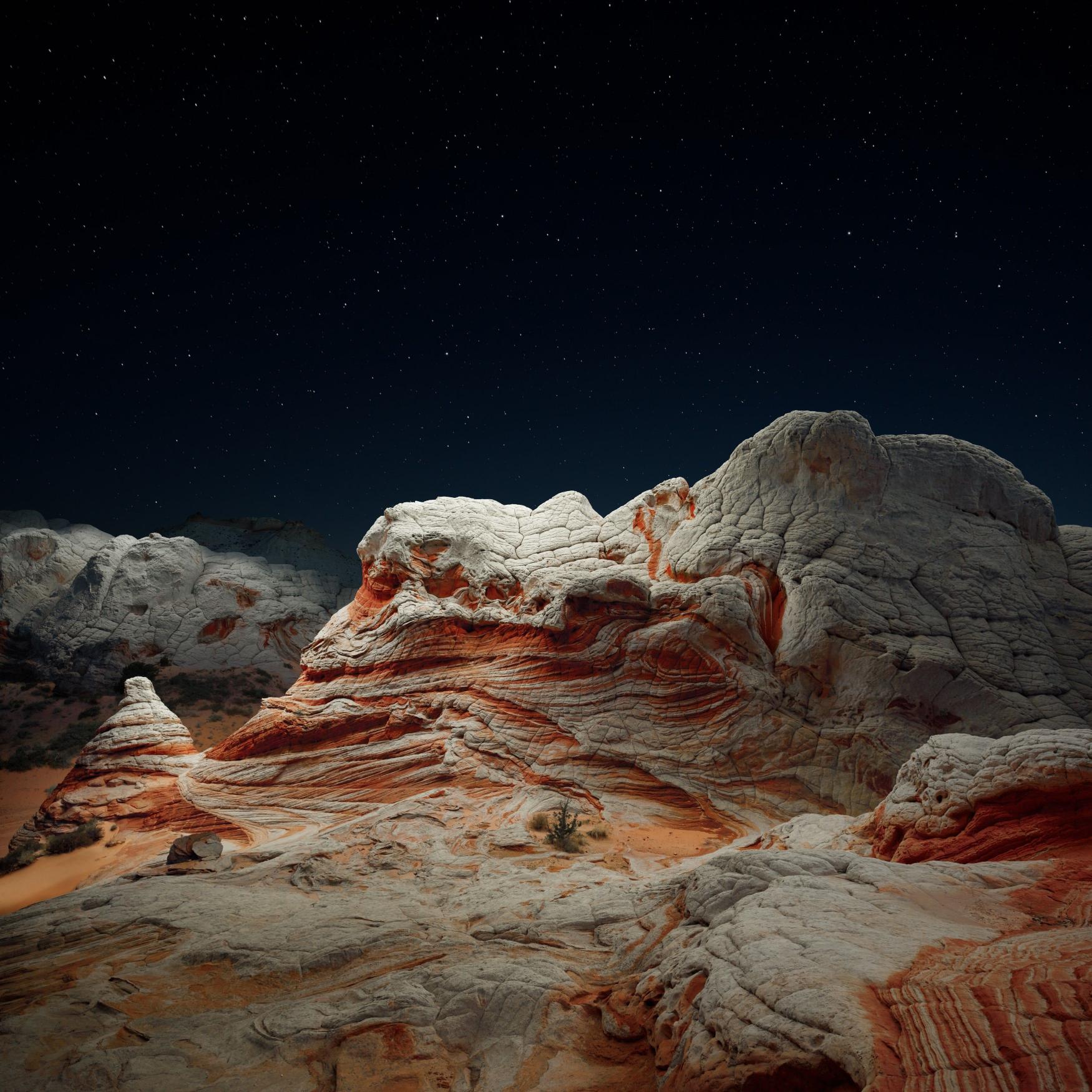 Starry Desert Rock Formations - Related StockWalls wallpaper