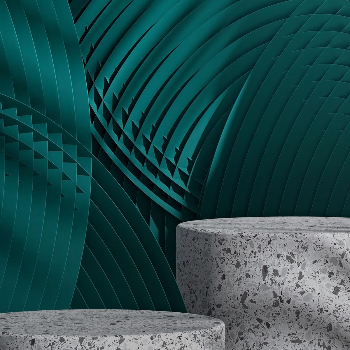 Teal Abstract Pedestals - Related StockWalls wallpaper