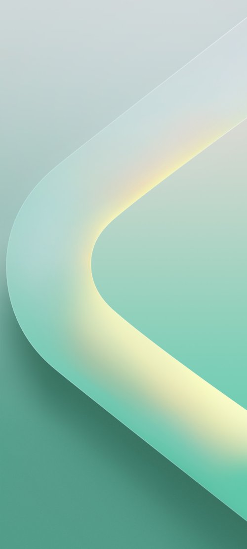 Teal Gradient Curve