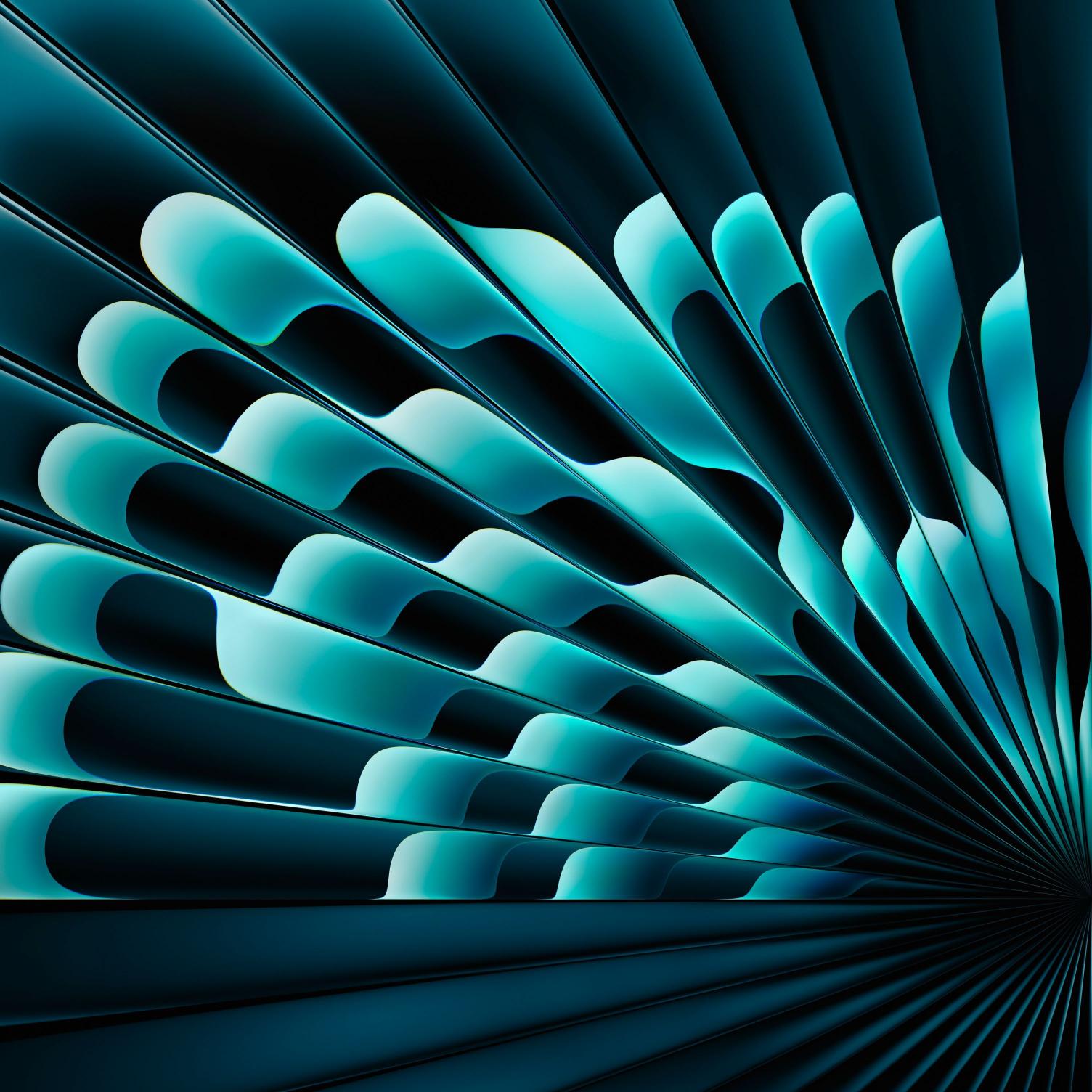 Teal Wave Abstract - Related StockWalls wallpaper
