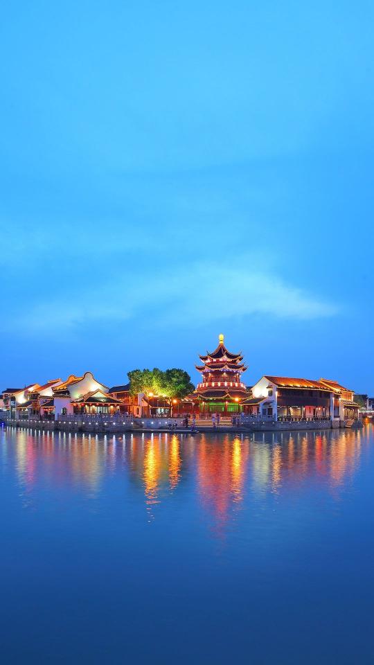 Tranquil Waterside Pagoda - Related Dark Wallpapers wallpaper