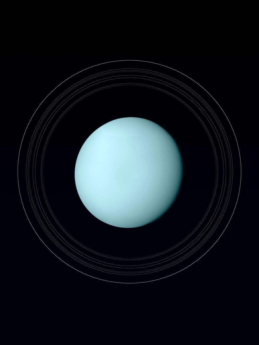Uranus Ringed Planet - apple Wallpaper