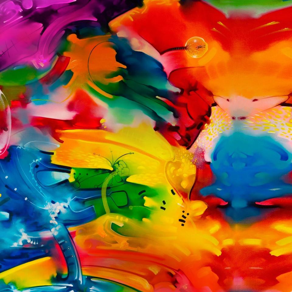 Vibrant Abstract Expression - Related Dark Wallpapers wallpaper