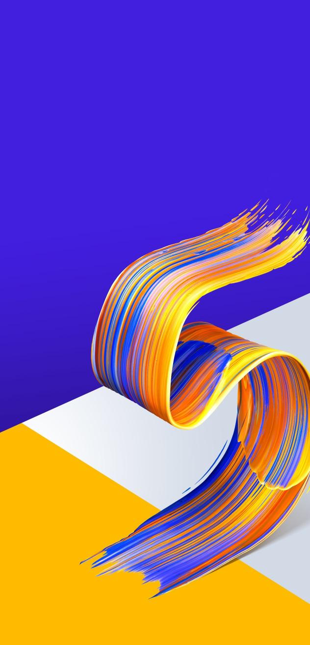 Vibrant Paint Swirl - Asus Wallpaper