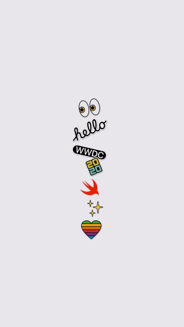 Whimsical Sticker Collection - apple Wallpaper