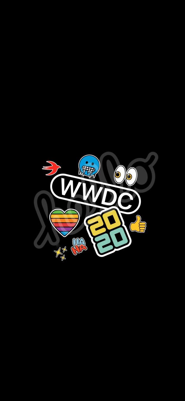 WWDC 2020 Sticker Collage - apple Wallpaper