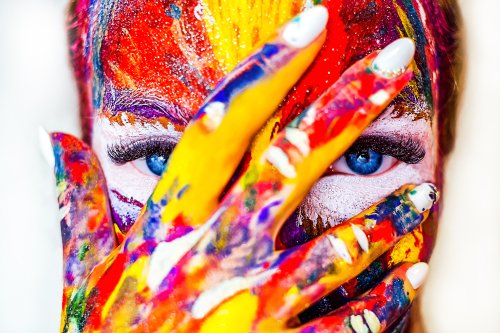 Colorful_Paint_Covered_Face