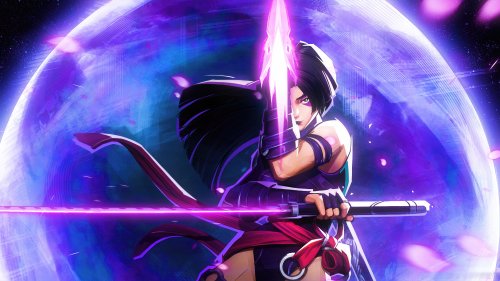 Cyberpunk Swordswoman Portrait