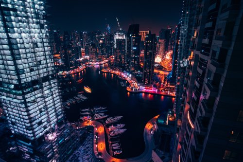 Dubai Marina Nightscape