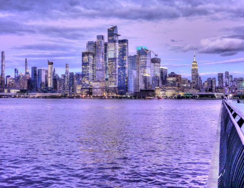 Twilight Cityscape Reflection