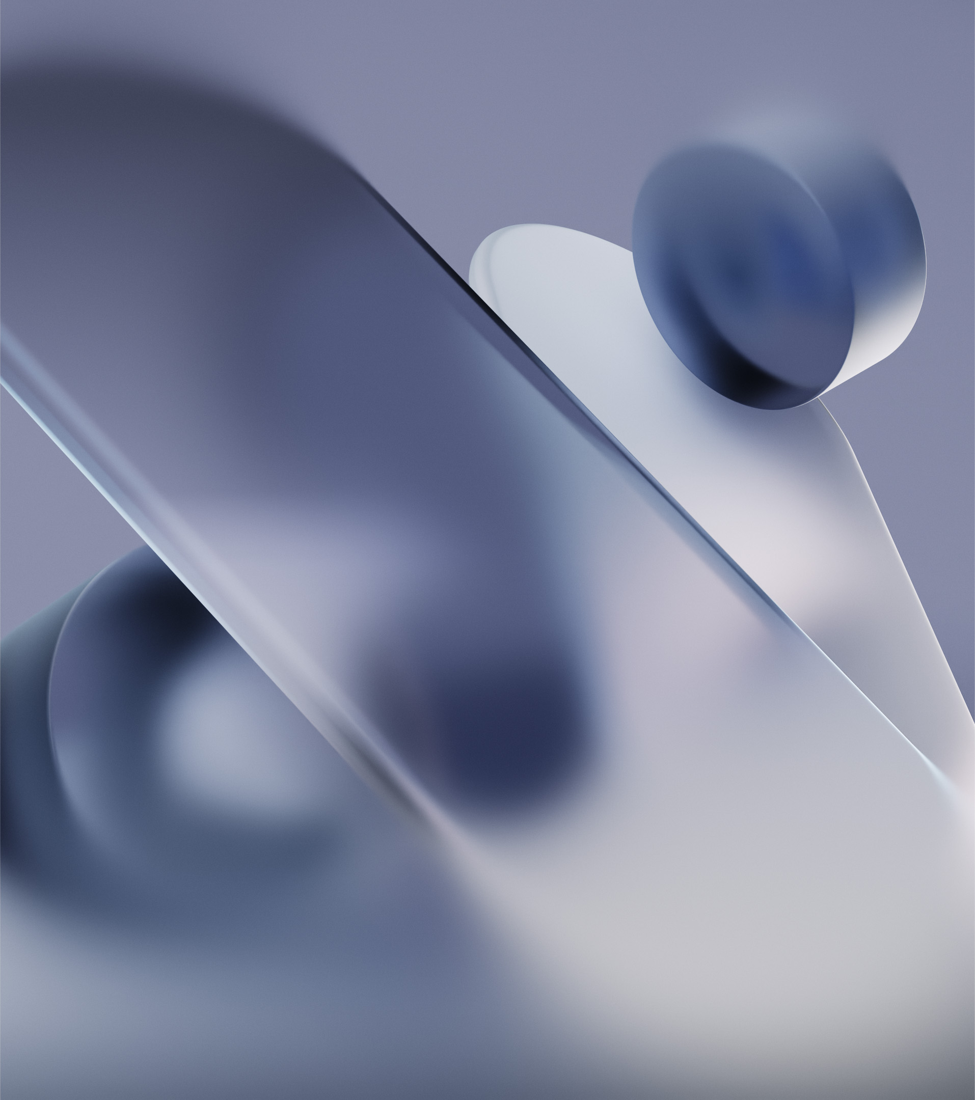 Soft Blue Abstract Shapes - abstract wallpaper for Tablet