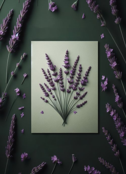 Lavender Bouquet Still Life